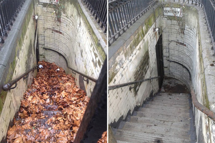 Steps before and after