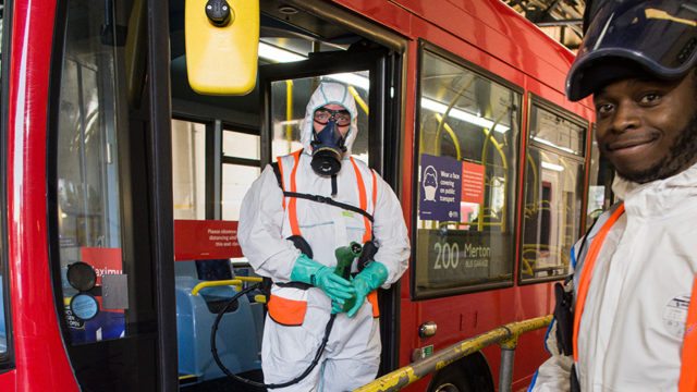 Covid-19 Cleaning and Decontamination - SafeGroup-©Guardian-Sean Smith