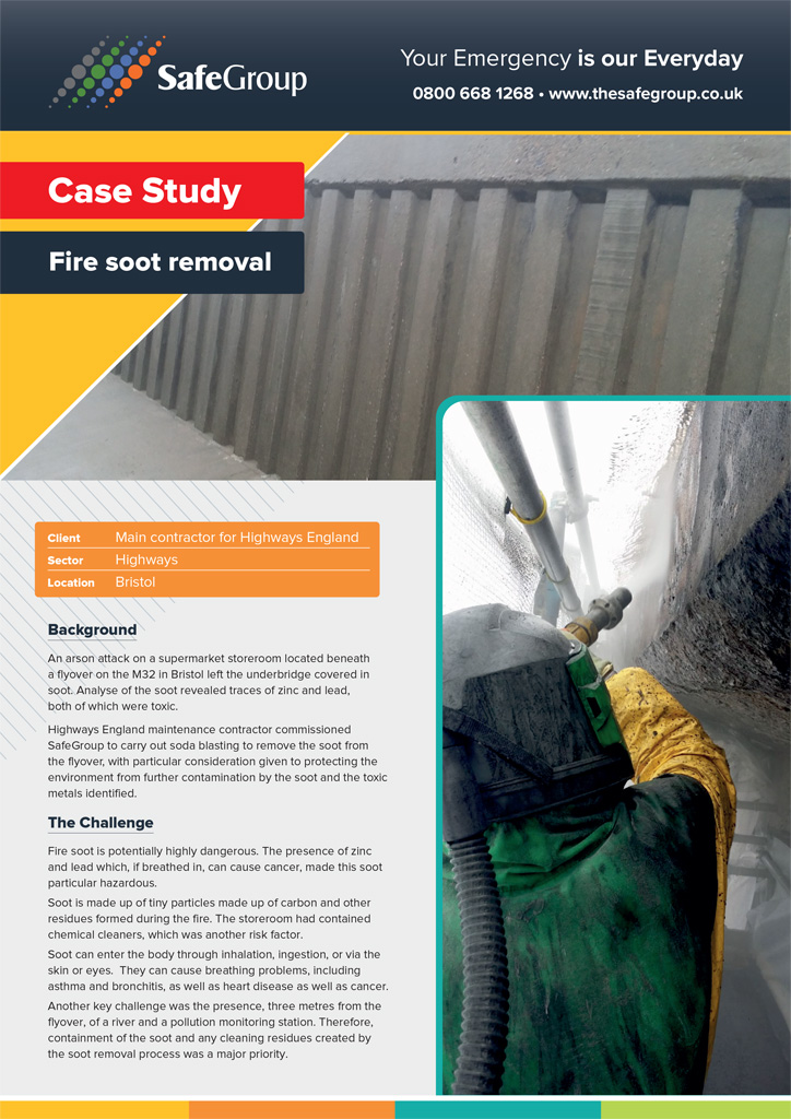 safegroup Fire soot removal case study