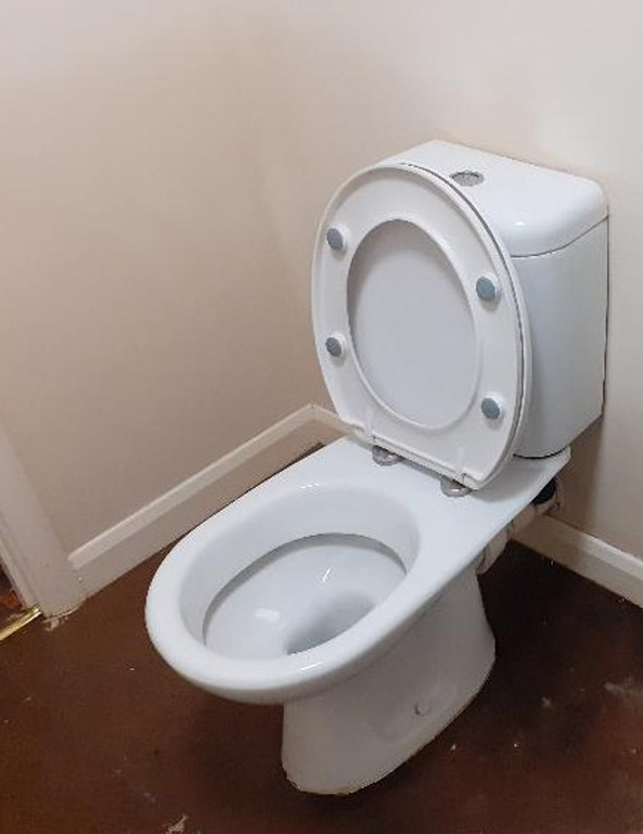 Sewage spill Bristol - toilet - after
