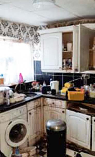 Hoarder house clearance - Basildon - kitchen-before
