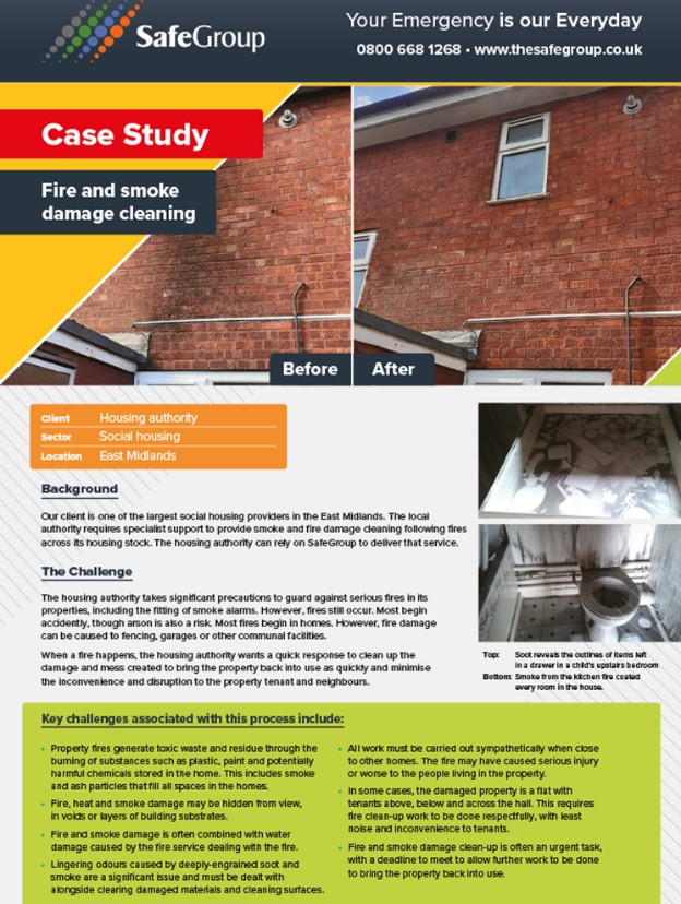 Fire and Smoke Damage Cleaning
