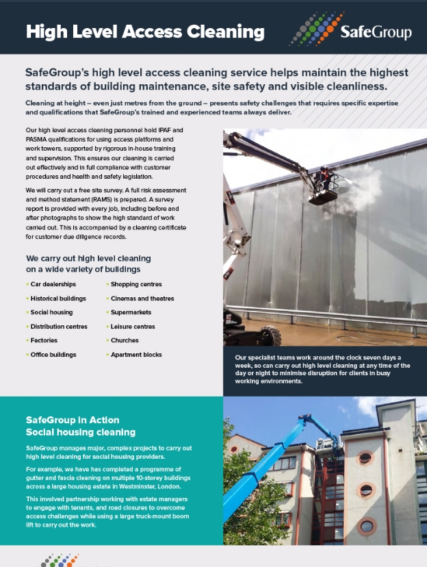 High Level Access Cleaning